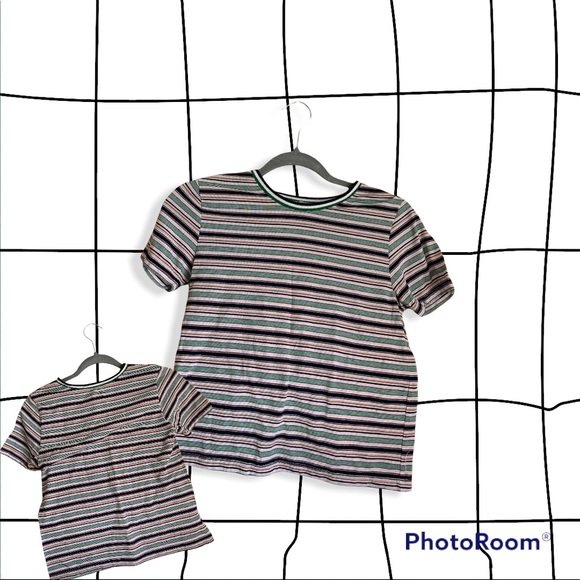 Striped Basic Tee - Picture 1 of 2